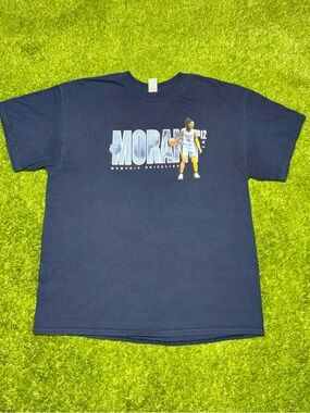 Ja Morant Memphis Grizzlies NBA Graphic Tee T-Shirt Men’s XL #12 Navy Blue